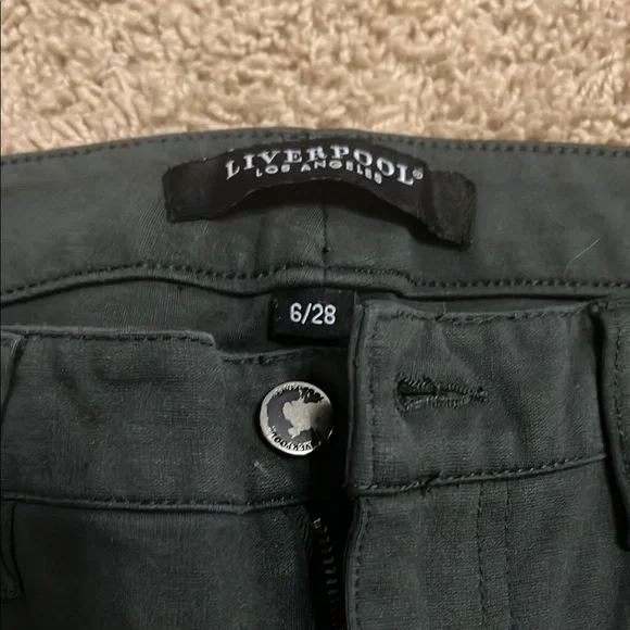 Liverpool olive green jeggings size 6 - Picture 2 of 7